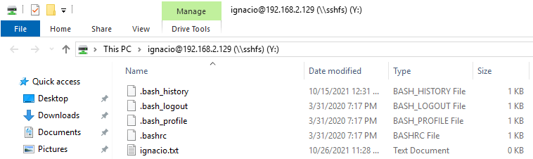 Mapeo carpeta datos unidad red